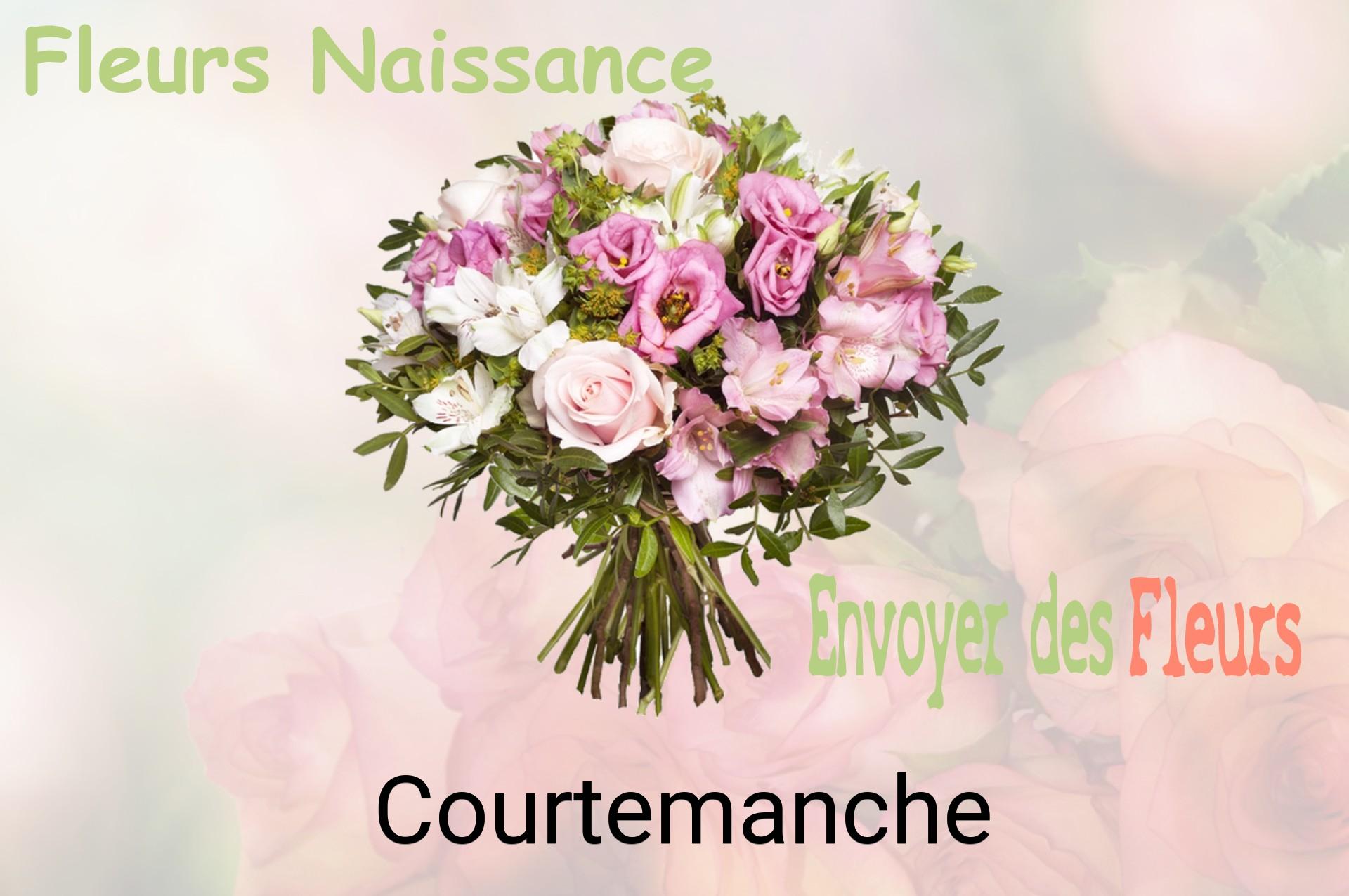 Bouquet de fleurs de naissance livré à Courtemanche